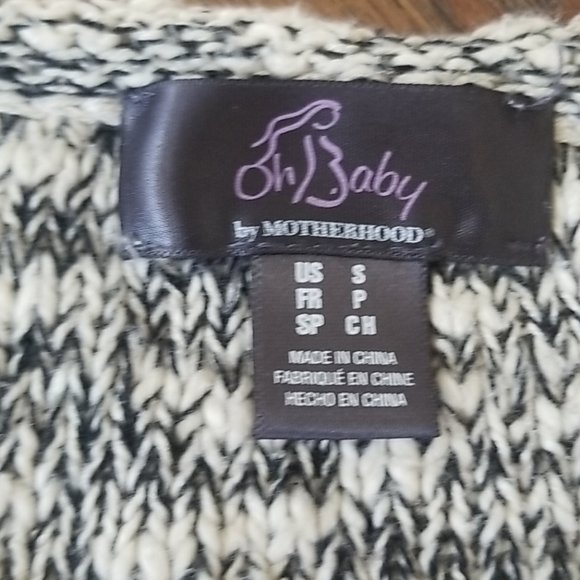 Lace-trim maternity sweater - Picture 4 of 5